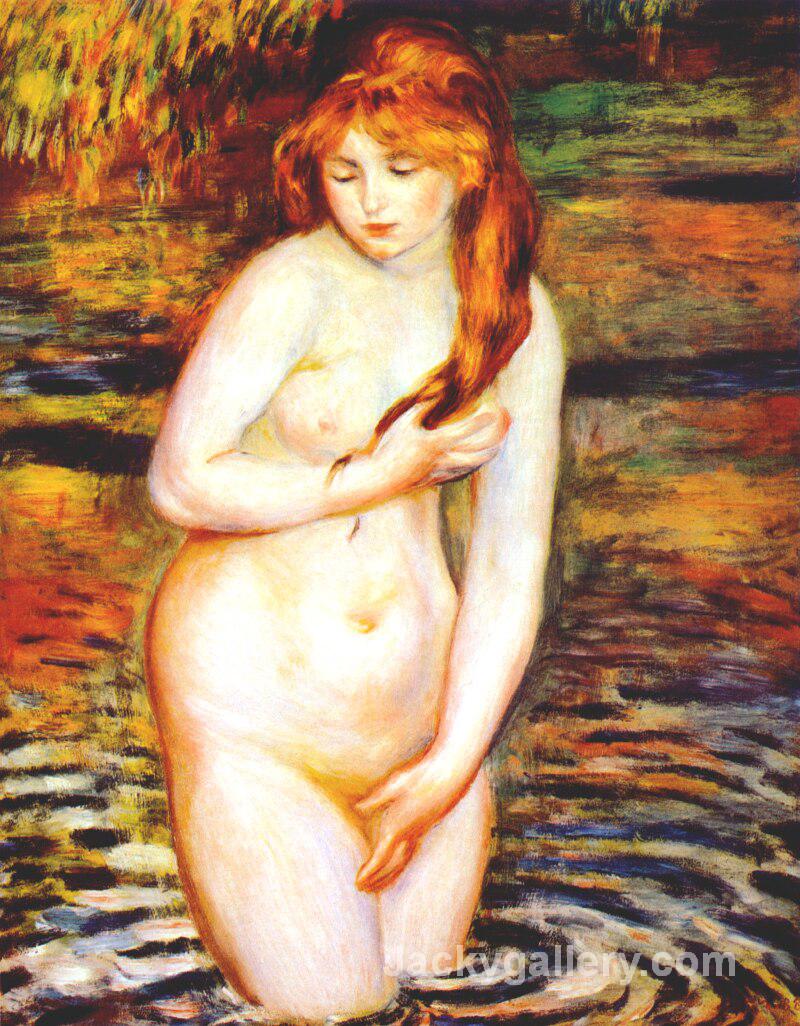 The Bather (After the Bath) by Pierre Auguste Renoir paintings reproduction